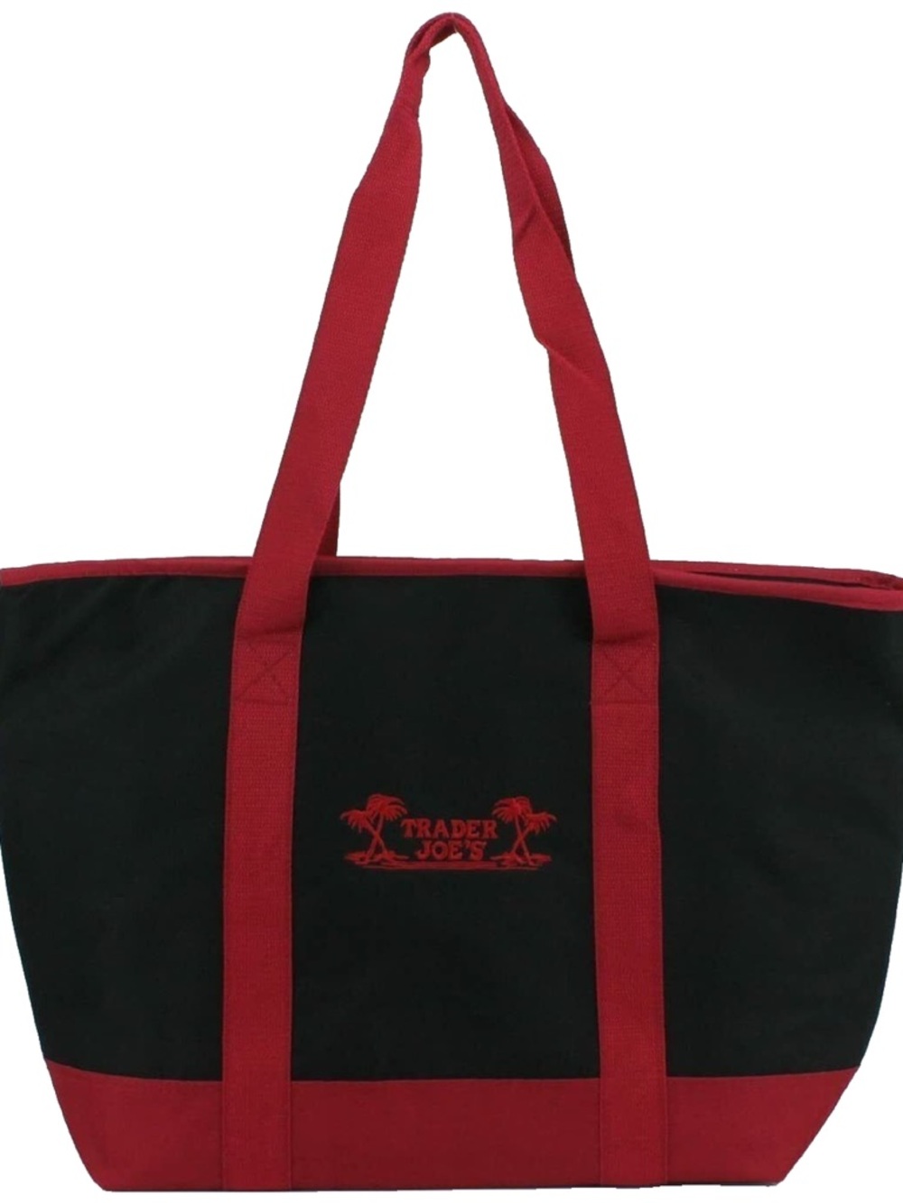 BRAND NEW- Black & Red Tote Bag - Canvas Shopper
